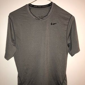 Nike Pro Combat Compression Shirt | Large | Gray
